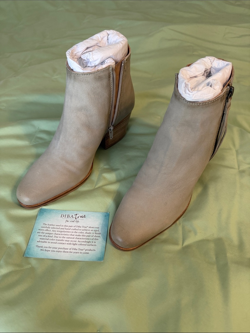NEW. Women's Soft Leather Ankle Boot with Subtle Distressing